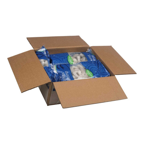 FPI IQF Raw Peeled Deveined Tail Off White Shrimp 26 to 30 Count, 2 Pound -- 5 per case.