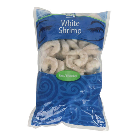 FPI IQF Raw Peeled Deveined Tail Off White Shrimp 26 to 30 Count, 2 Pound -- 5 per case.