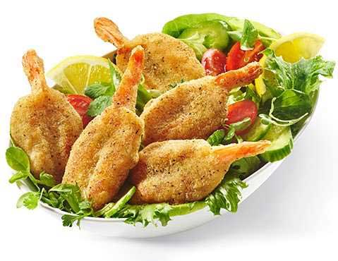 High Liner Breaded Garlic and Herb 20-23 Count Pan Sear Shrimp, 2.5 Pound -- 4 per case