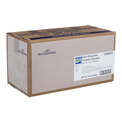 Fishery Breaded Pollock - 4 Ounce, 10 Pound.