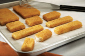 Viking Golden Crunchy Whole Grain Breaded Sticks, 5 Pound -- 4 per case.
