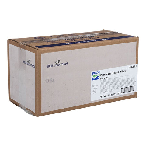 Fishery Tuscan Herb Paramesan Crusted Tilapia, 10 Pound.