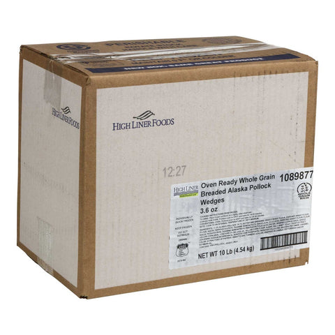 Viking Golden Crunchy Whole Grain Pollock Wedge, 10 Pound.