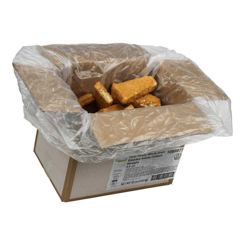 Viking Golden Crunchy Whole Grain Pollock Wedge, 10 Pound.