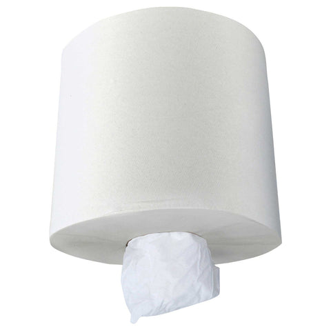 Scott Essential Center Pull White Perforated Paper Hand Towel - 500 per roll -- 4 rolls per case