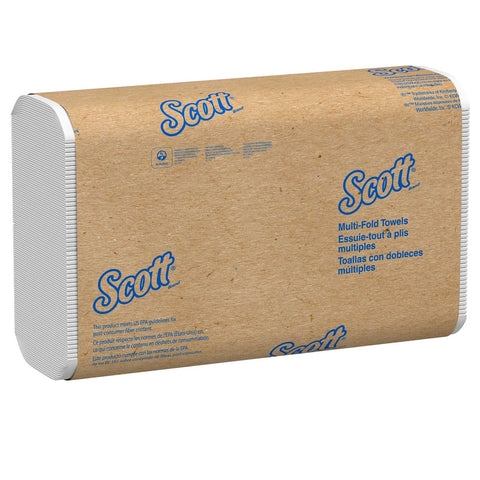 Scott Essential White Multifold Paper Towel - 250 per pack -- 16 packs per case