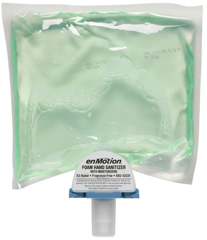 GP Pro Enmotion Fragrance Free E3-Rated Foam Sanitizer Dispenser Refill, 1000 Milliliter -- 2 per case