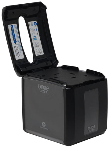 GP Dixie Ultra Black Tabletop Interfold Napkin Dispenser