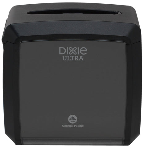 GP Dixie Ultra Black Tabletop Interfold Napkin Dispenser