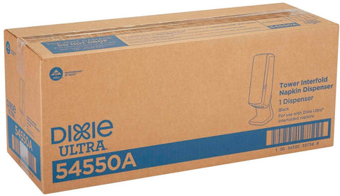 GP Pro Dixie Ultra Easynap Black Tower Interfold Napkin Dispenser