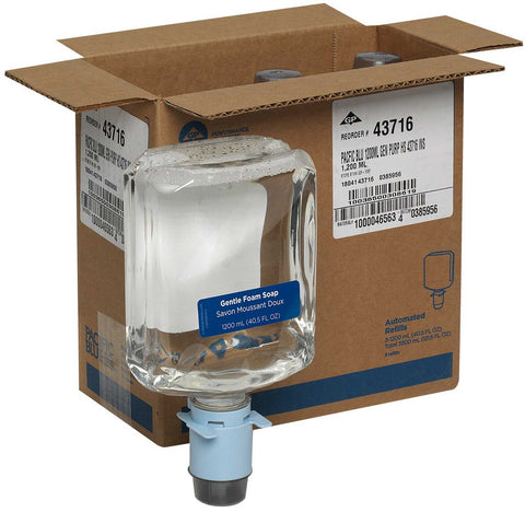 Pacific Blue Ultra Automated Touchless Gentle Foam Soap Dispenser Refill, 1200 Milliliter -- 3 per case