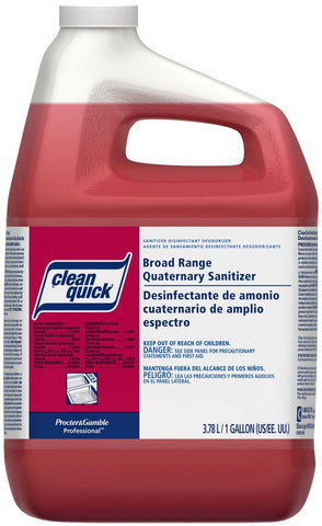 Clean Quick Broad Range Sanitizer Cleaner with Test Strips, 1 Gallon Jug -- 3 per case.