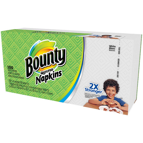 Procter and Gamble Bounty Quilted Paper Napkins -- 20 per case.