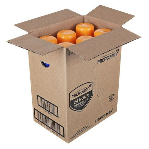 Microban Citrus Scent Sanitizing Aerosol Spray, 15 Ounce -- 6 per case