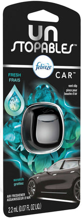 Febreze Unstopables Car Vent Clip Fresh Air Freshener, 0.07 Fluid Ounce -- 8 per case.