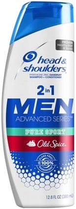 Head and Shoulders Two in One Old Spice Anti Dandruff Shampoo, 12.8 Fluid Ounce -- 6 per case