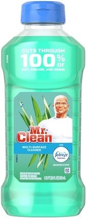 Mr. Clean Febreze Meadows and Rain Liquid Multi Surface Cleaner, 28 Fluid Ounce -- 9 per case