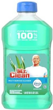 Mr. Clean Febreze Meadows and Rain Liquid Multi Surface Cleaner, 45 Fluid Ounce -- 6 per case