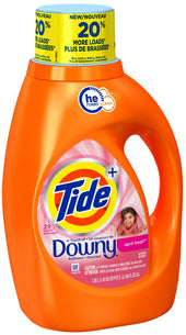 Tide Liquid with Downy April Fresh High Efficiency Liquid Detergent, 46 Fluid Ounce -- 6 per case.