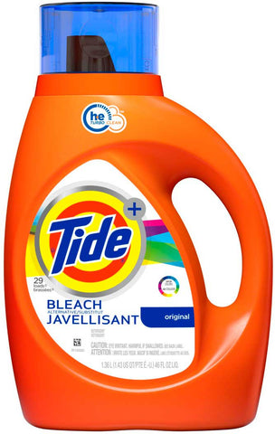 Tide Bleach Alternative Liquid Detergent, 46 Fluid Ounce -- 6 per case.
