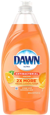Dawn Antibacterial Orange Dishwashing Liquid, 28 Fluid Ounce -- 8 per case.