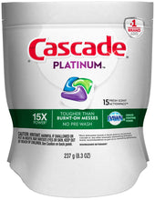 Cascade Fresh Scent Platinum Action Pacs Dishwasher Detergent, 8.3 Ounce -- 5 per case.
