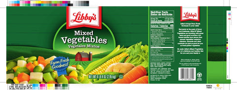 Libby Low Sodium Mixed Vegetables, 104 Ounce -- 6 per case