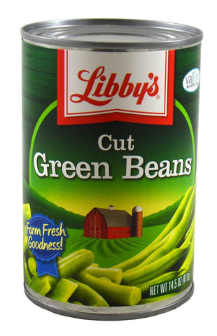 Libbys Cut Green Beans - 15.5 oz. can, 24 cans per case