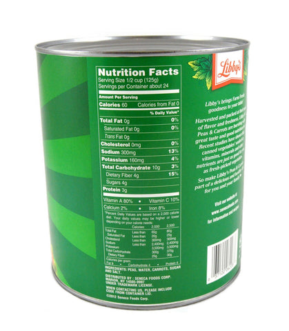 Libby Peas and Carrots - no. 10 can, 6 cans per case