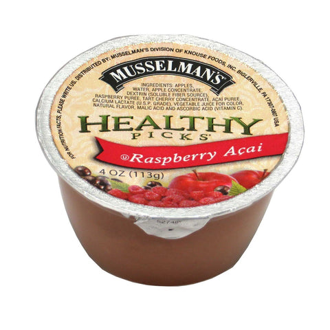 Healthy Picks Raspberry Acai Apple Sauce, 4 Ounce -- 72 per case.
