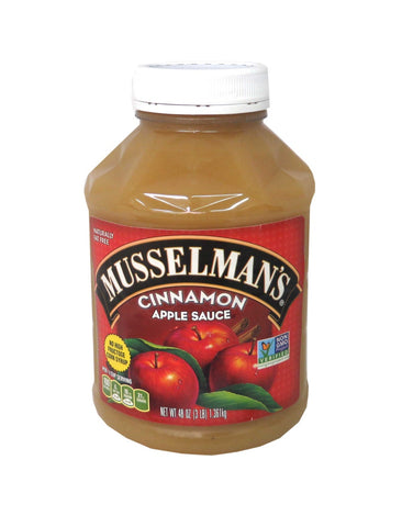 Knouse Foods Musselmans Sweetened Cinnamon Apple Sauce, 48 Ounce -- 8 per case.