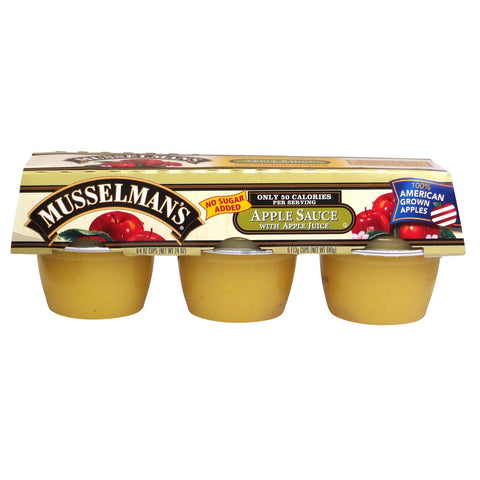 Knouse Foods Musselmans Sweetened Apple Sauce -- 72 per case.