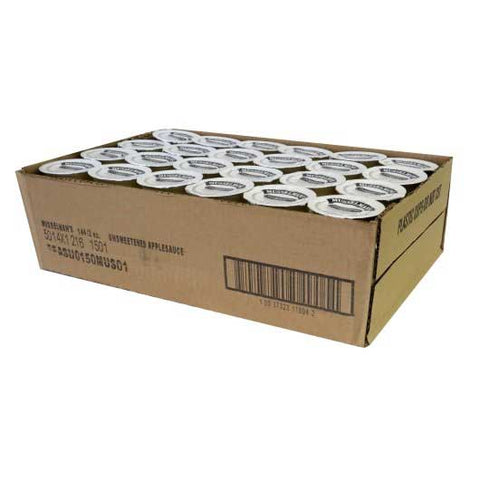 Musselmans Unsweetened Apple Sauce, 2 Ounce Cup -- 144 per case.