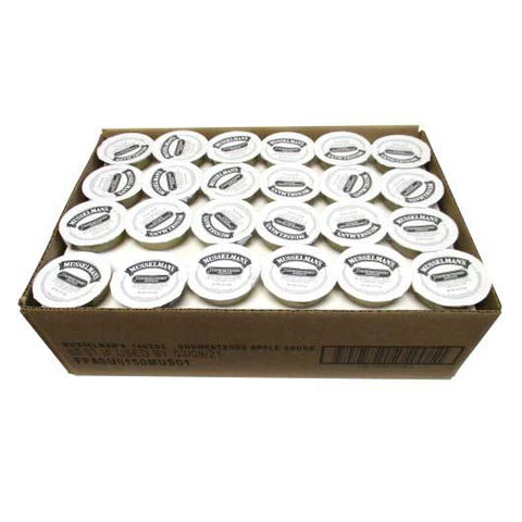 Musselmans Unsweetened Apple Sauce, 2 Ounce Cup -- 144 per case.