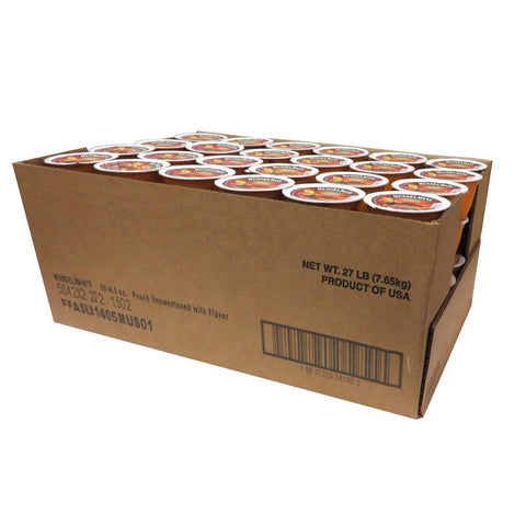 Musselmans Unsweetened Peach Apple Sauce, 4.5 Ounce Cup -- 96 per case.