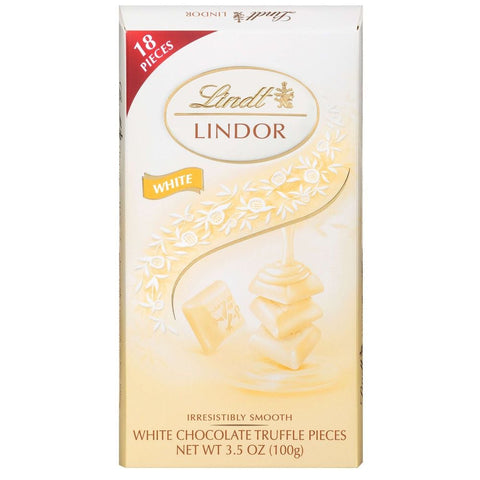 Lindor Singles White Chocolate Truffle Bar, 3.5 Ounce -- 144 per case