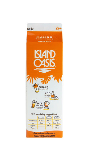 Island Oasis Mango Beverage Mix, 32 Fluid Ounce -- 12 per case.