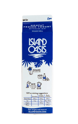 Island Oasis Non Fat Pasteurized Yogurt Frozen Beverage Mix, 32 fluid ounce -- 12 per case