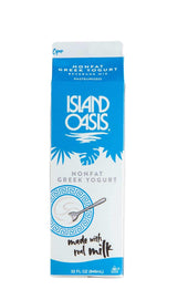 Island Oasis Non Fat Greek Yogurt, 32 Fluid Ounce -- 12 per case.