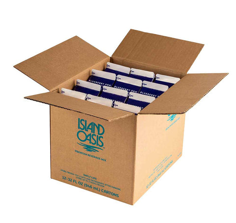 Island Oasis Blueberry Pomegranate Beverage Mix, 32 Fluid Ounce -- 12 per case.