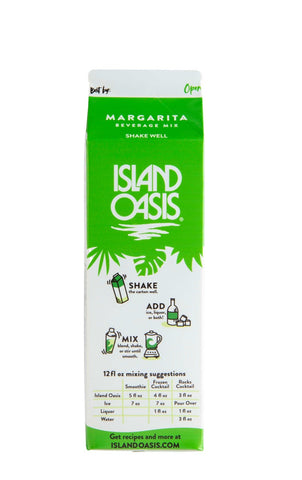 Island Oasis Margarita Beverage Mix, 32 Fluid Ounce -- 12 per case.