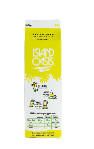 Island Oasis Sour Beverage Mix, 32 Fluid Ounce -- 12 per case.