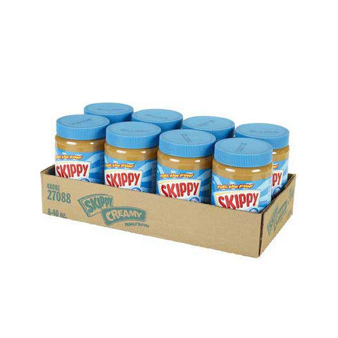 Skippy Creamy Peanut Butter, 40 Ounce -- 8 per case