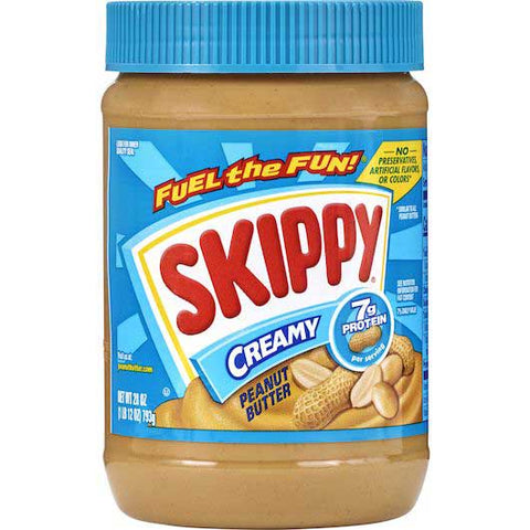 Skippy Creamy Peanut Butter, 28 Ounce -- 12 per case