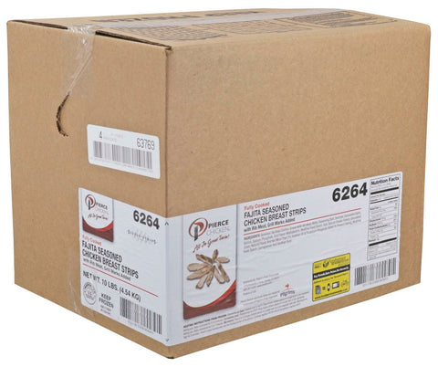 Pierce Chicken Sizzle Strips Fajita Seasoned Chicken Breast Strips, 5 Pound -- 2 per case