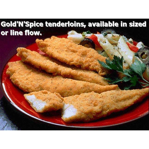Gold N Spice Select Line Flow Chicken Tenderloin, 10 Pound.