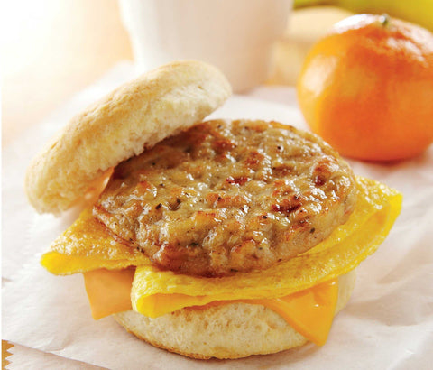 Brakebush Fully Cooked Breakfast Chicken Sausage Patties, 5 Pound -- 2 per case