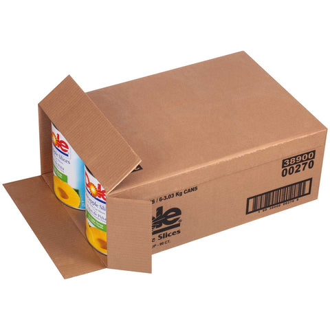 Dole Pineapple Thin Sliced in Light Syrup, 107 Ounce -- 6 per case.
