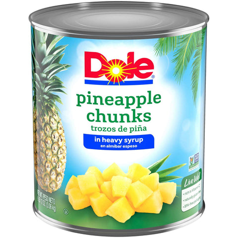 Dole Pineapple Fancy Chunks In Heavy Syrup, 106 Ounce -- 6 per case.