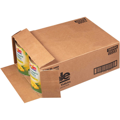 Dole Pineapple Tidbits In Juice, 100 Ounce -- 6 per case.